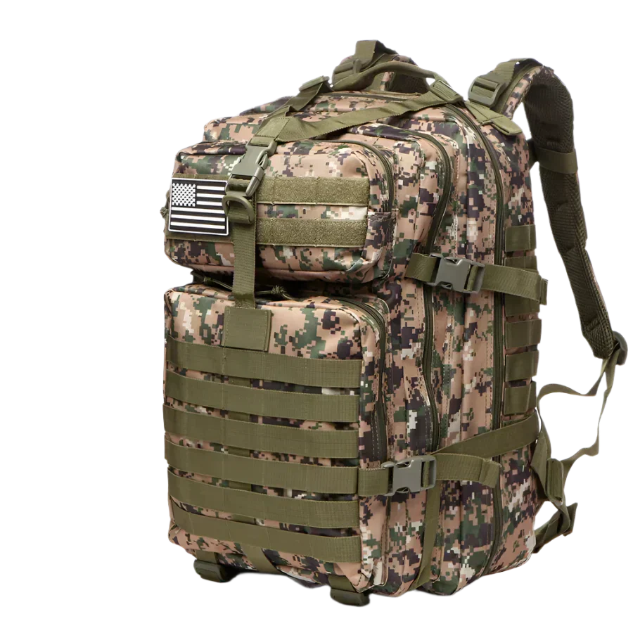 WardenPack 50L tactical backpack – waterproof MOLLE survival gear
